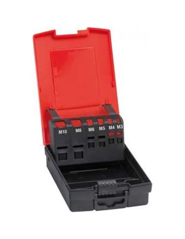 Caja de plastico, vacia para tamanos M3-M10FSmm FORMAT