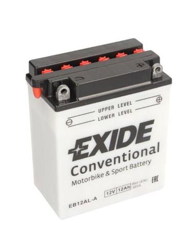 BATERIA MOTO EB12AL-A2 EXIDE Conventional 12V 12A - con ácido