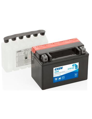 BATERIA MOTO ETX9-BS EXIDE AGM 12V 8A - con ácido